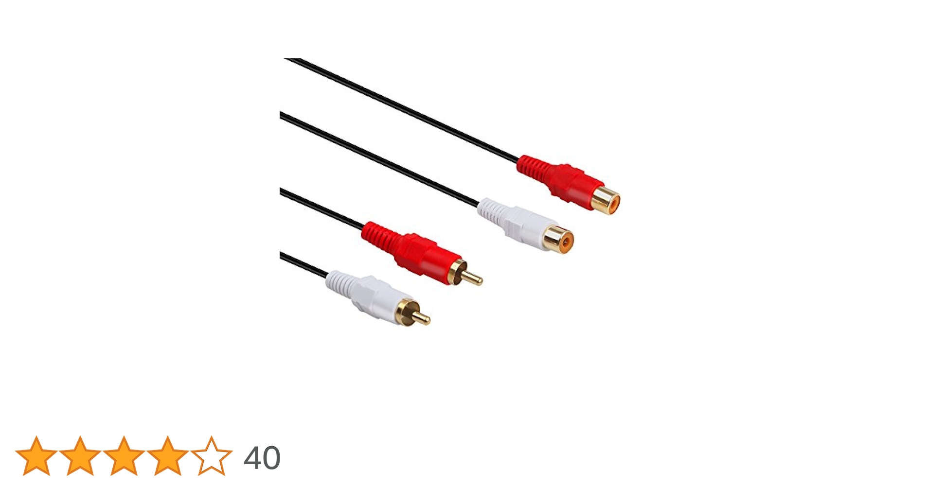 ISODA ケーブル RCA ホワイト2本 ISODA ケーブル RCA ホワイト2本 ISODA ケーブル RCA ホワイト2